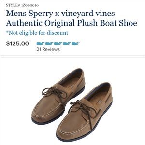 Men’s Sperry x Vineyard Vines Size 11